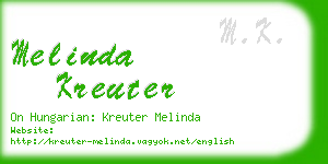 melinda kreuter business card